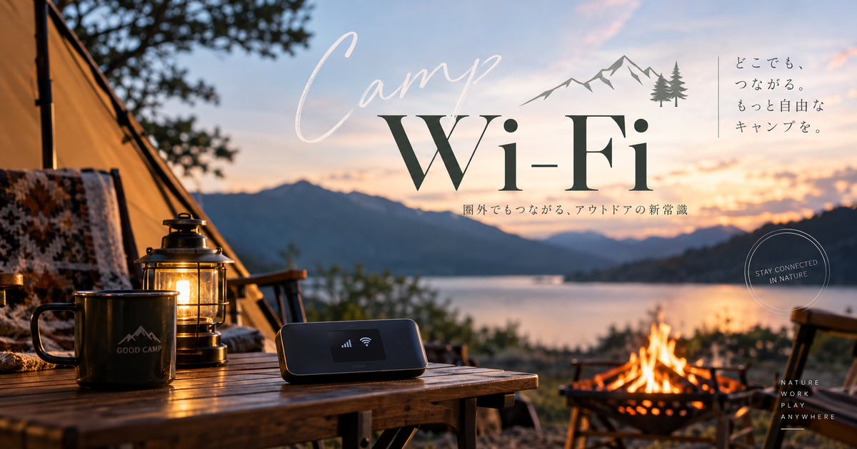 キャンプのWi‑Fi｜圏外でもつながる！選び方・おすすめ端末・設置のコツ完全ガイド