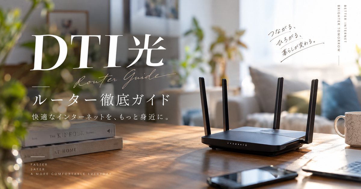 DTI光のルーター徹底ガイド｜IPv6対応や設定・トラブル対処までこれ1本で解決