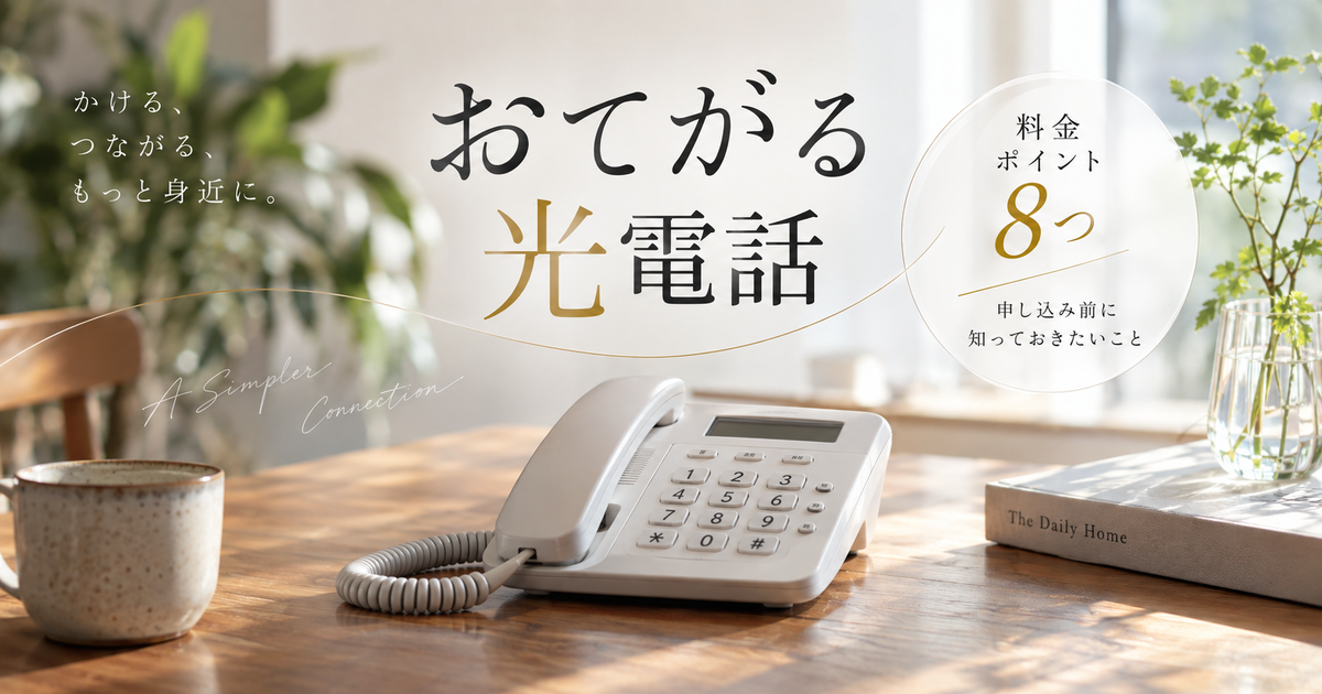 おてがる光電話で確認すべき料金ポイント8つ｜番号引き継ぎや注意点まで申し込み前に判断できます！