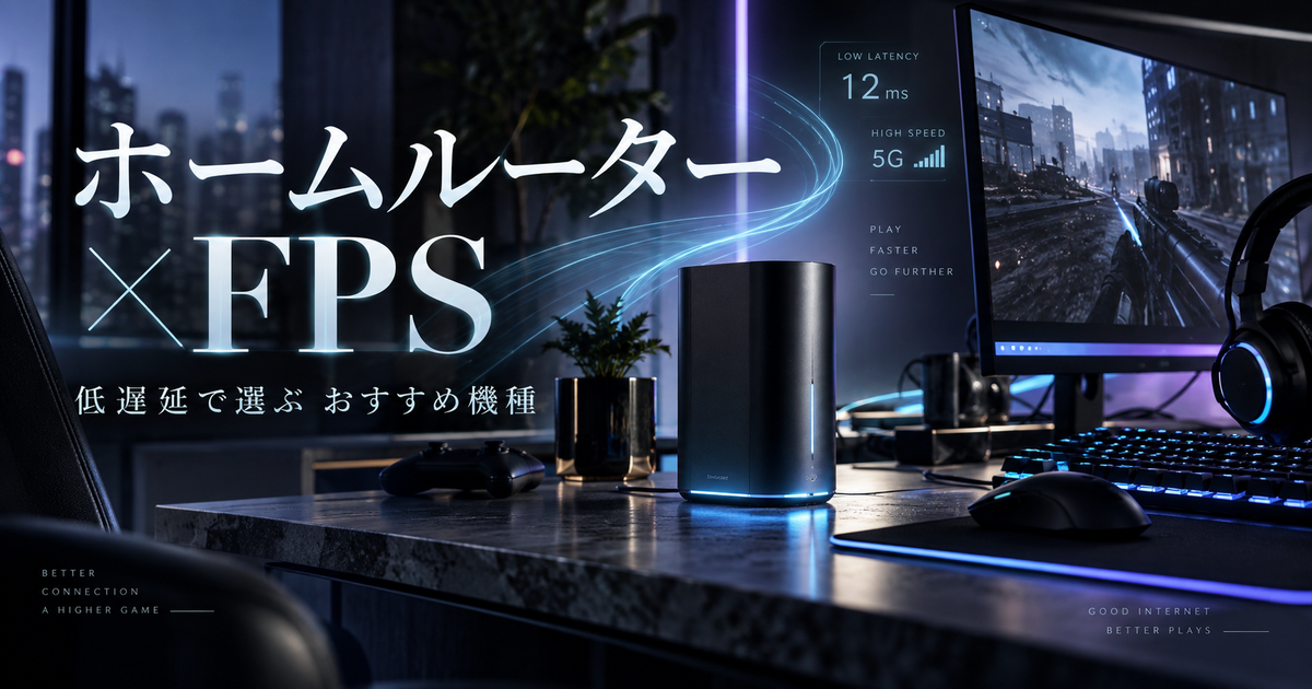 ホームルーターでFPSの選び方｜快適に使えるおすすめ機種を徹底解説！