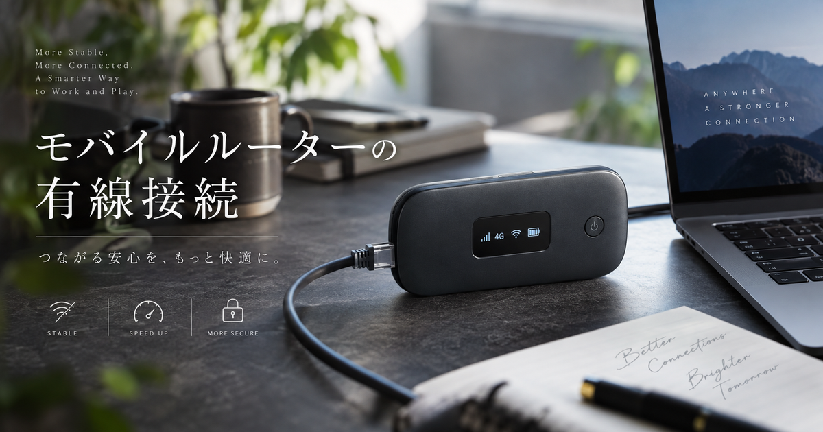 モバイルルーターの有線接続｜接続方法から速度改善・互換性チェックまで失敗しない完全ガイド